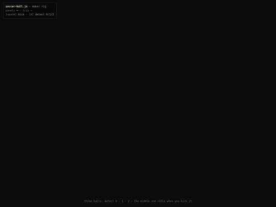 prototypes/soccer-ball-demo screenshot