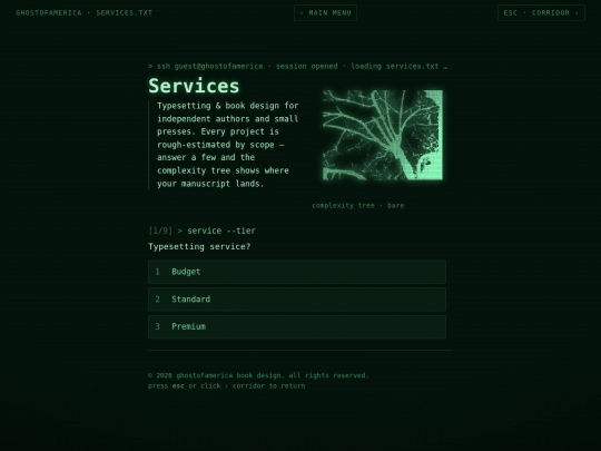 services screenshot