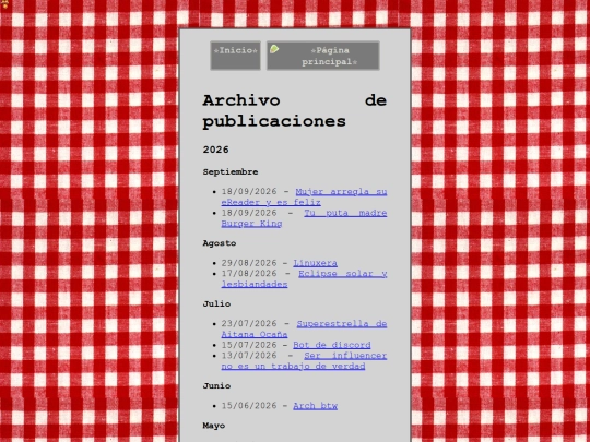 blog/archive screenshot