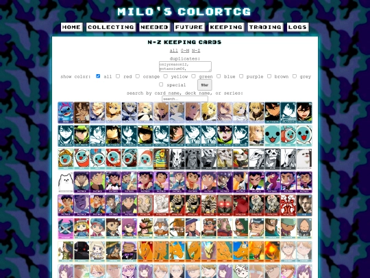 keepingcardsN-Z screenshot