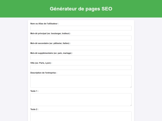 generateurseo screenshot