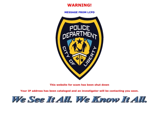 Extra sites/lcpdwarning screenshot