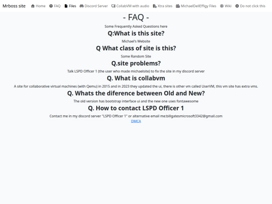 faq screenshot