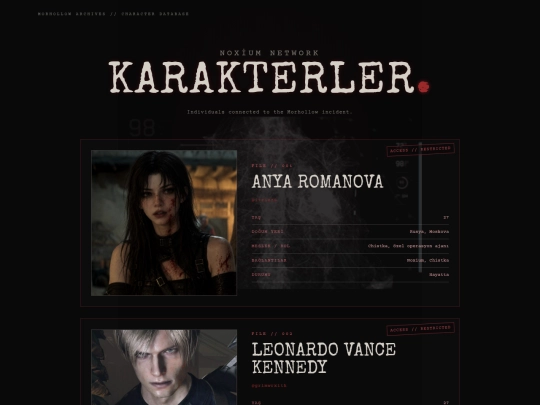 karakterler screenshot
