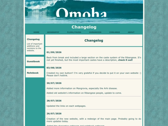 changelog screenshot