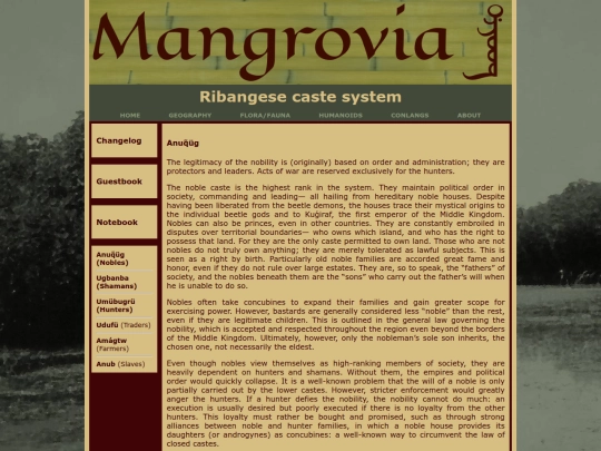 geography/mangrovia/caste screenshot