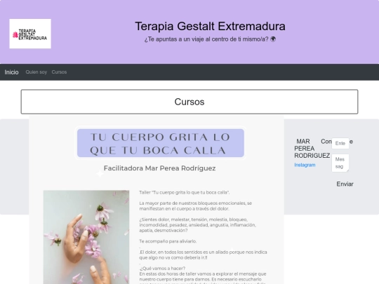 pagina-web/cursos screenshot