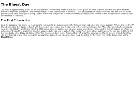 NewsArticle screenshot