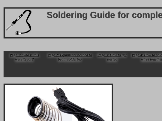 Second Website screenshot