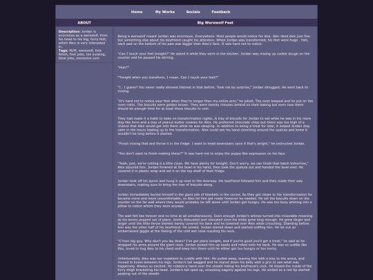 StoryBigWerewolfFeet screenshot