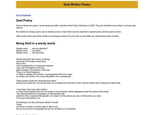 DeafWrittenPoetry screenshot