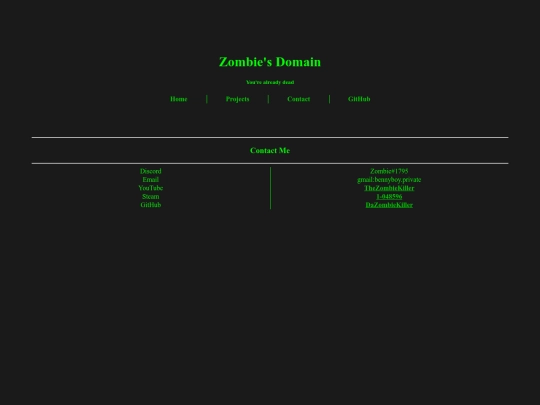 pages/contact screenshot