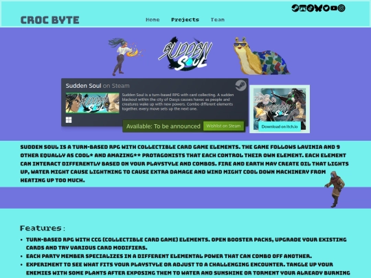 Projects screenshot