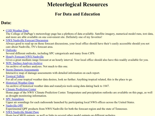 meteorology screenshot