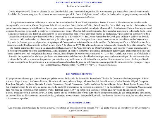 fotos viejas de la escuela/HISTORIA screenshot