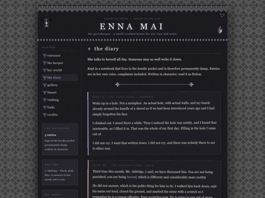 diary screenshot