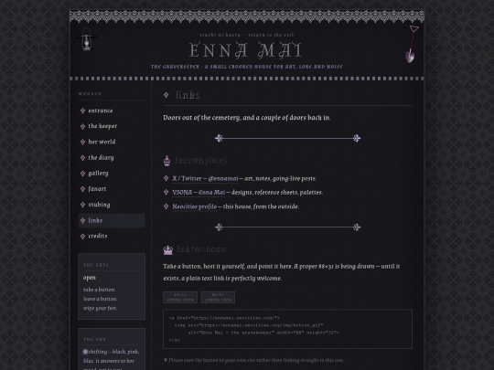 links screenshot