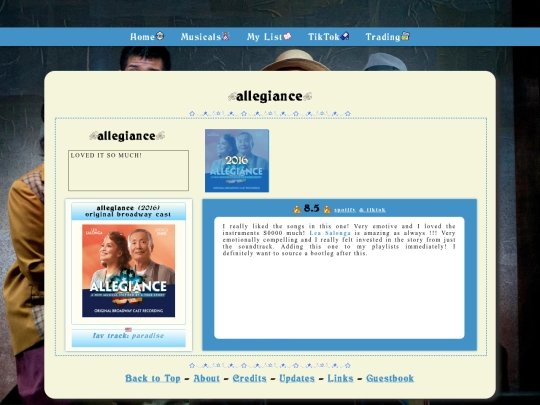 musicals/Allegiance screenshot