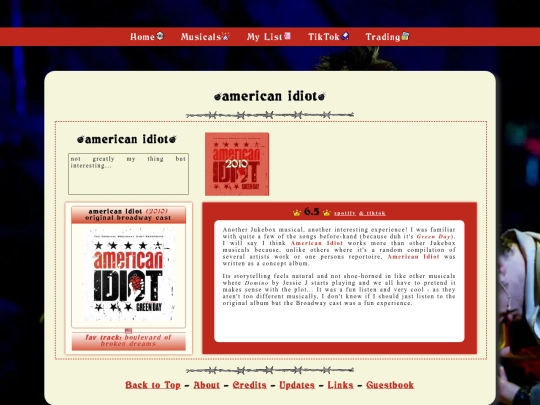 musicals/American-Idiot screenshot
