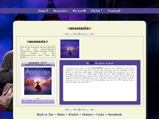musicals/Anastasia screenshot