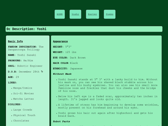 Links OC Info screenshot