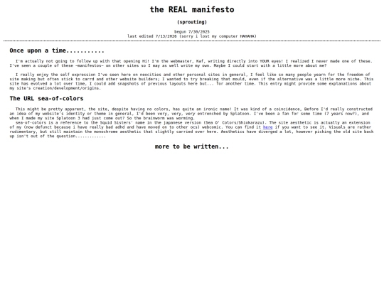 webgarden/manifesto screenshot
