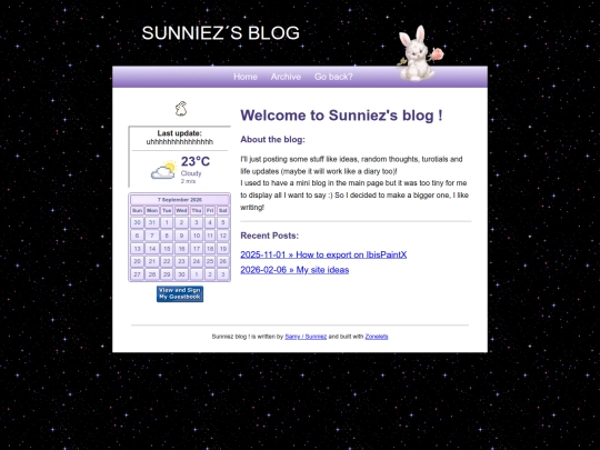blog screenshot