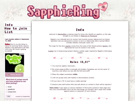 webring/sapphicring screenshot