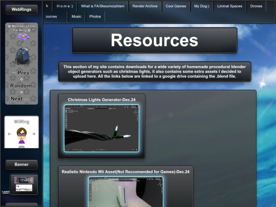 Resources screenshot