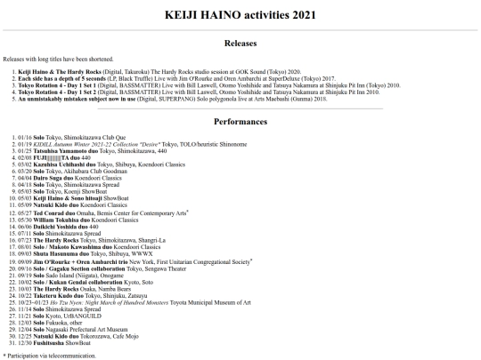 en/music/haino-by-year/2021 screenshot