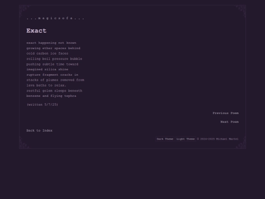 poems/exact screenshot