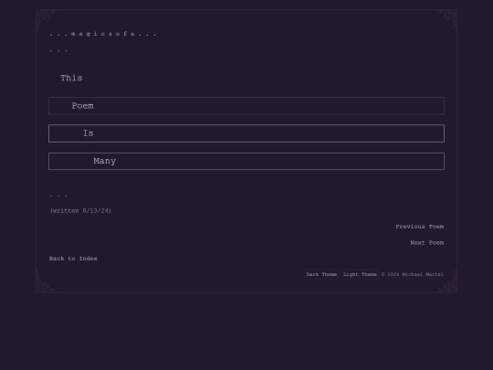 poems/many screenshot