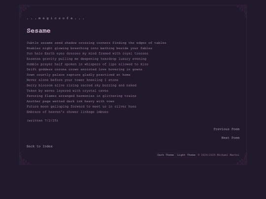 poems/sesame screenshot