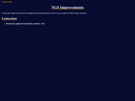 ramblings/improvements screenshot