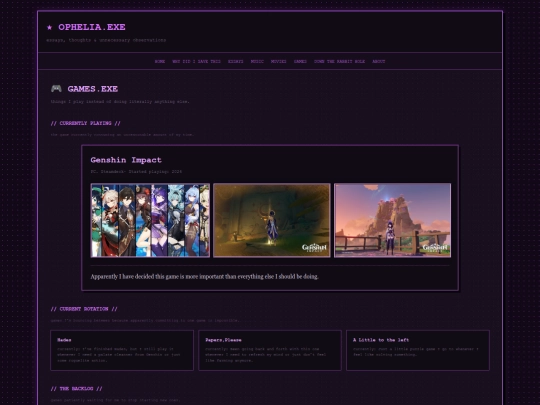games screenshot