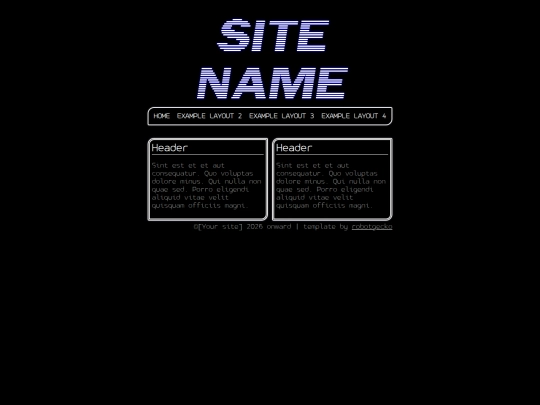 templates/examples/simpleglow/smaller-even screenshot