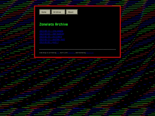 blog/archive screenshot