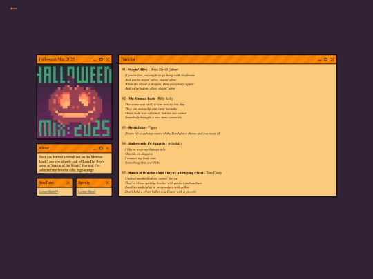 playlist/halloween2025 screenshot