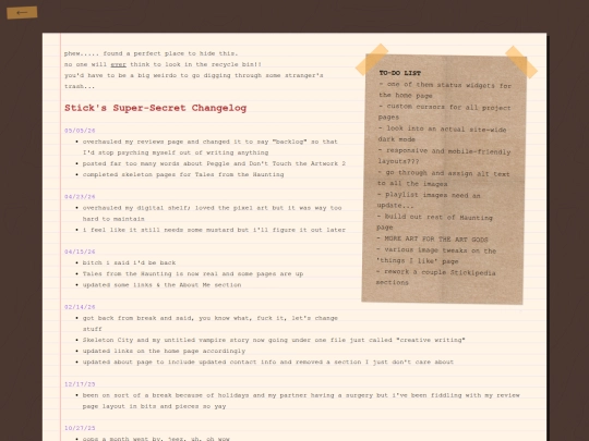 updates screenshot