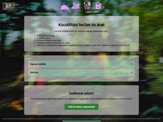kiszallitasiterulet screenshot