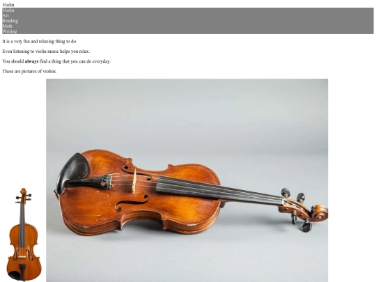 violin screenshot