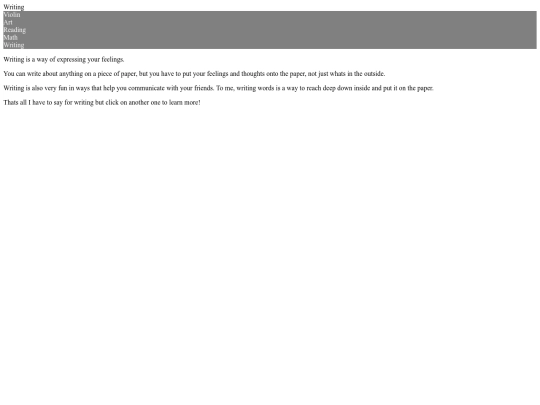 writing screenshot