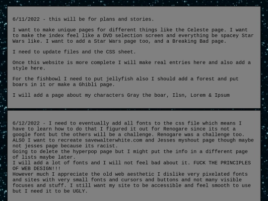 journal screenshot