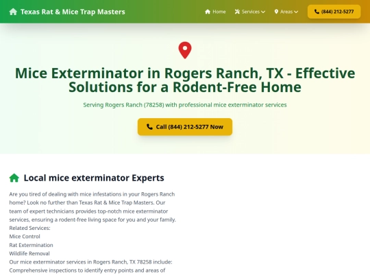 service-area/rogers-ranch-78258 screenshot