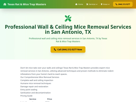 services/wall-and-ceiling-mice-removal screenshot