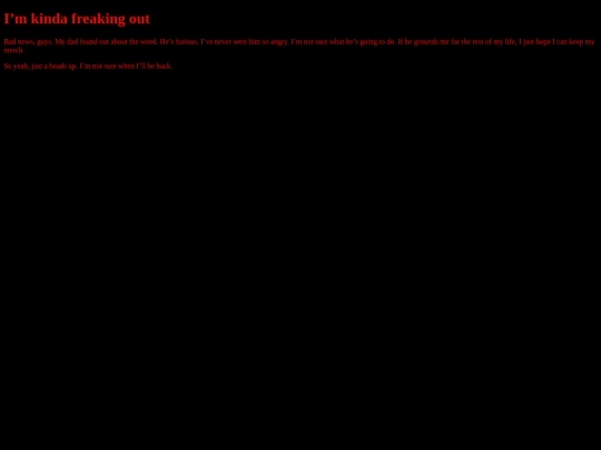 Diary screenshot