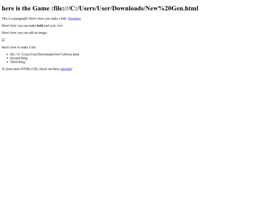 index screenshot