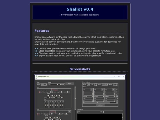 shallot screenshot