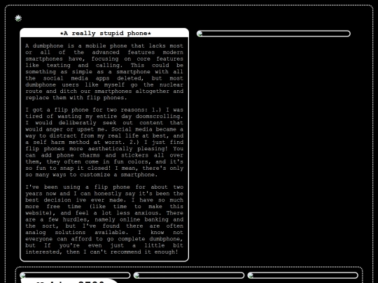 homepage/dumbphone screenshot