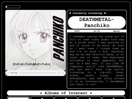 homepage/music screenshot